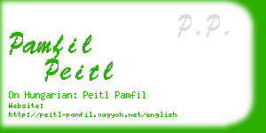 pamfil peitl business card